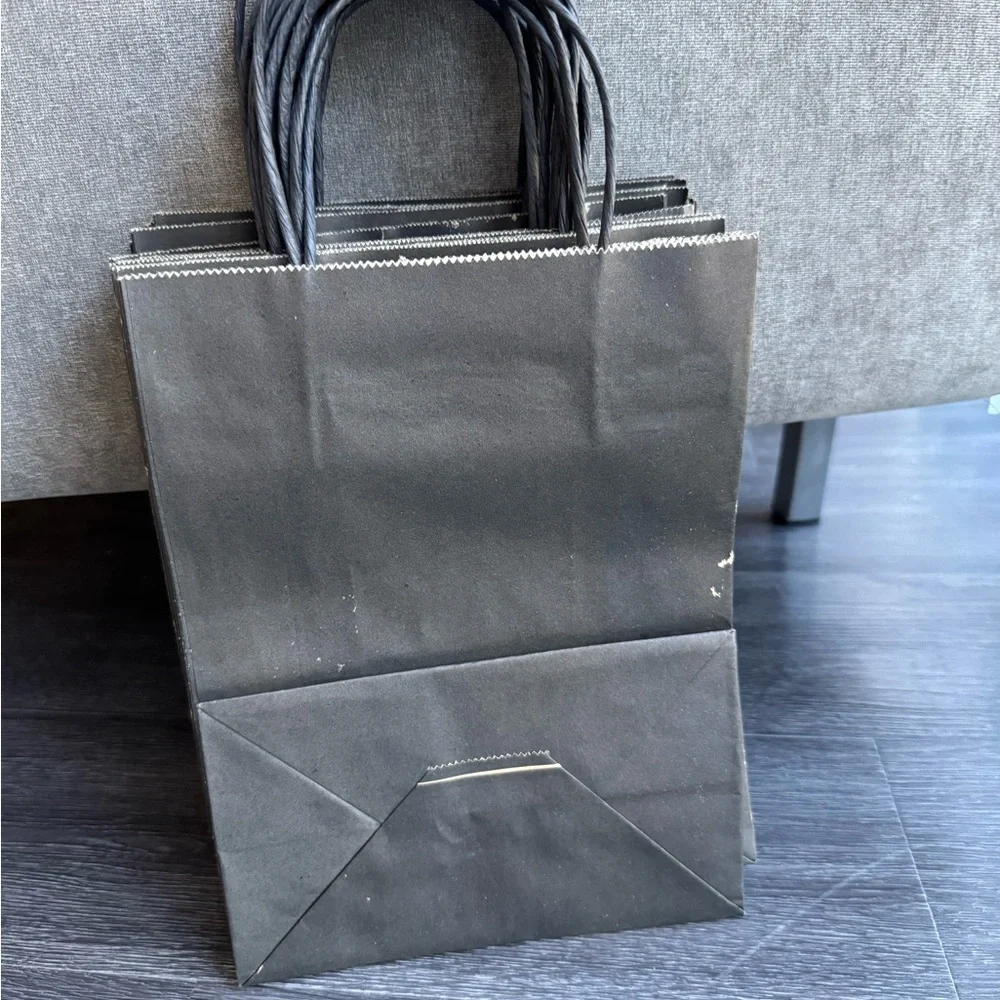 New Black Gift Bags Paper Bags Set of 15 small medium